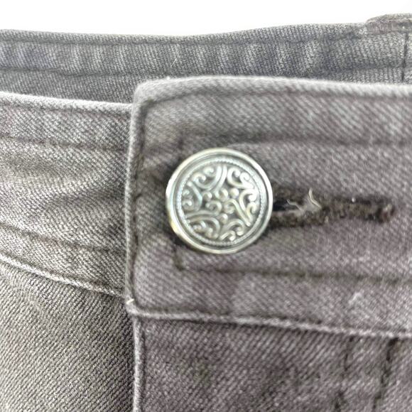 SAKS FIFTH AVENUE Dark Brown Bootcut Denim Jeans - Picture 5 of 10